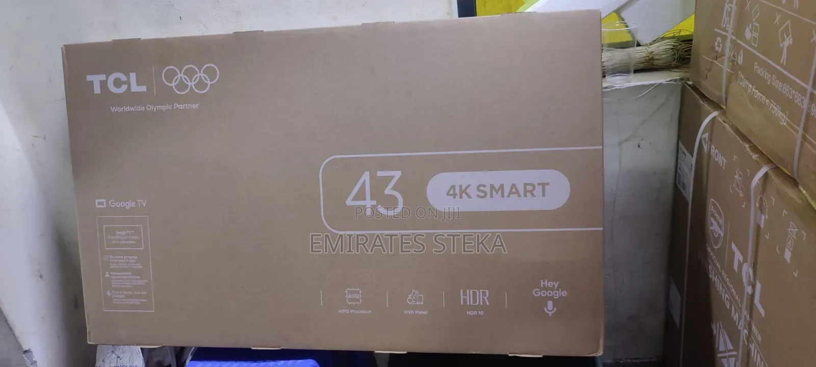 TCL 43V6D 43 Inch UHD Google Smart TV HDR10 Micro Dimming
