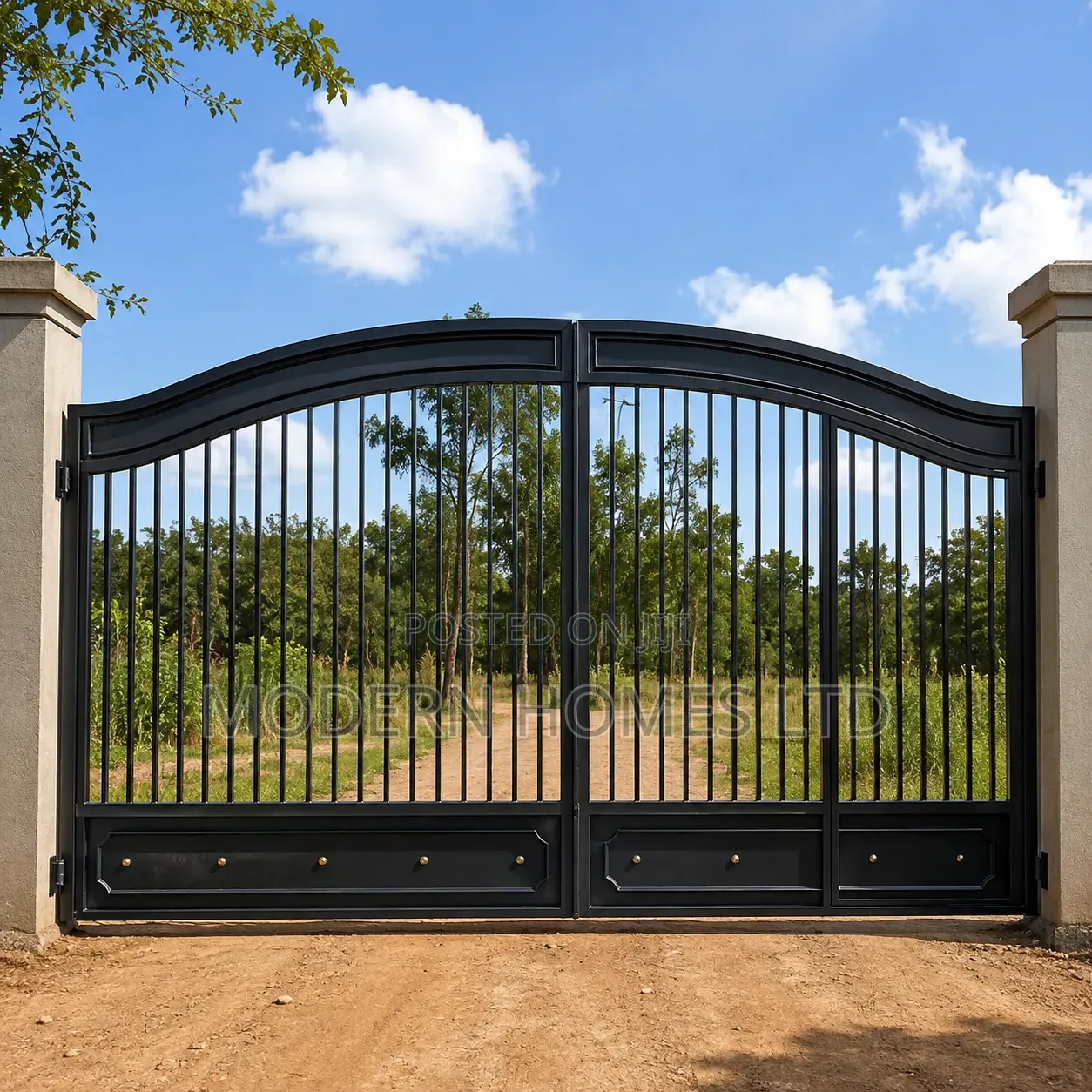 Matte Black Steel Gate - Premium Security With a Contemporary Design