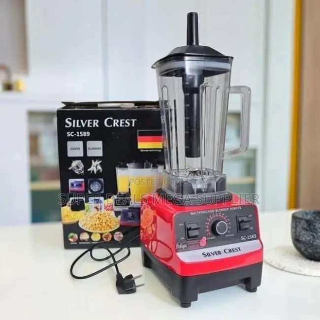 Double Cup Design Silver Crest 2-in-1 Double Cup Blender and Grinder