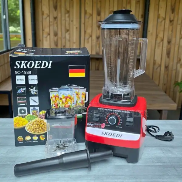 Fruit Juice Maker Silver Crest 2-in-1 Double Cup Blender and Grinder