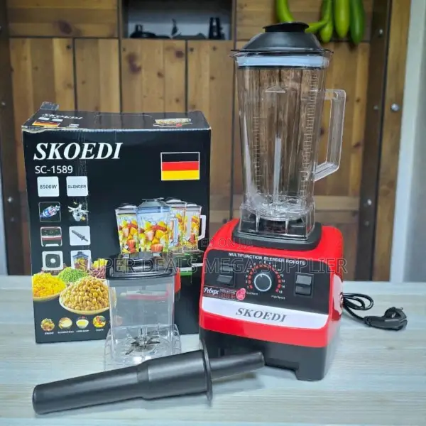 Space Saving Kitchen Silver Crest 2-in-1 Double Cup Blender Grinder