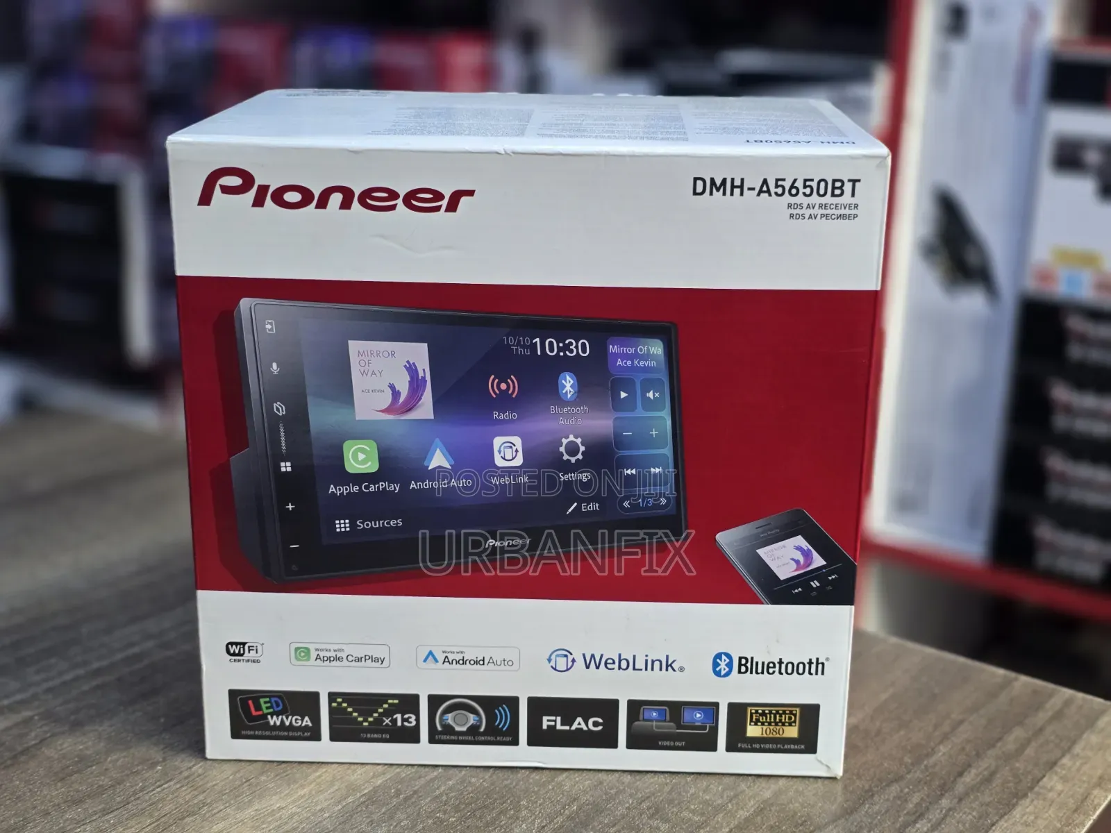 Pioneer DMH-A5650BT Android Car Radio- Apple Carplay and Android Auto
