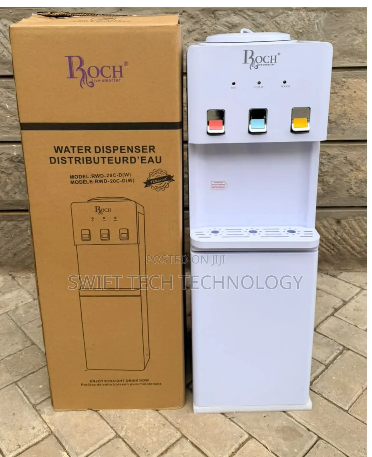 Water Dispenser Roch 3 Taps Dispenser Hot, Normal, Cold