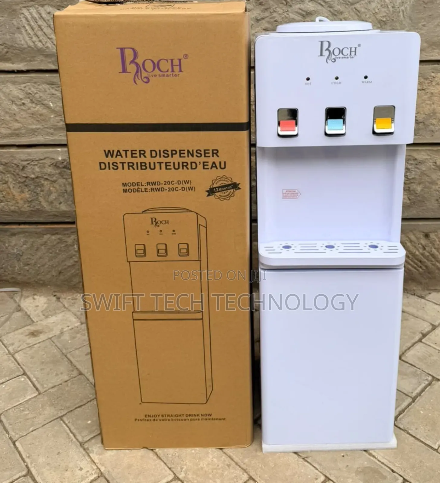 Water Dispenser Roch 3 Taps Dispenser Hot, Normal, Cold