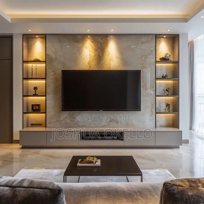 The TV Stands and Decorations