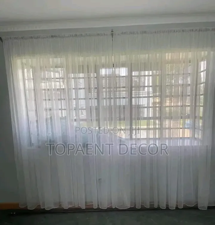 Dazzling White Window Sheers
