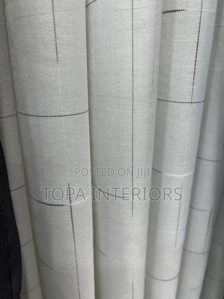 White Sheer Curtains With Thin Stripes