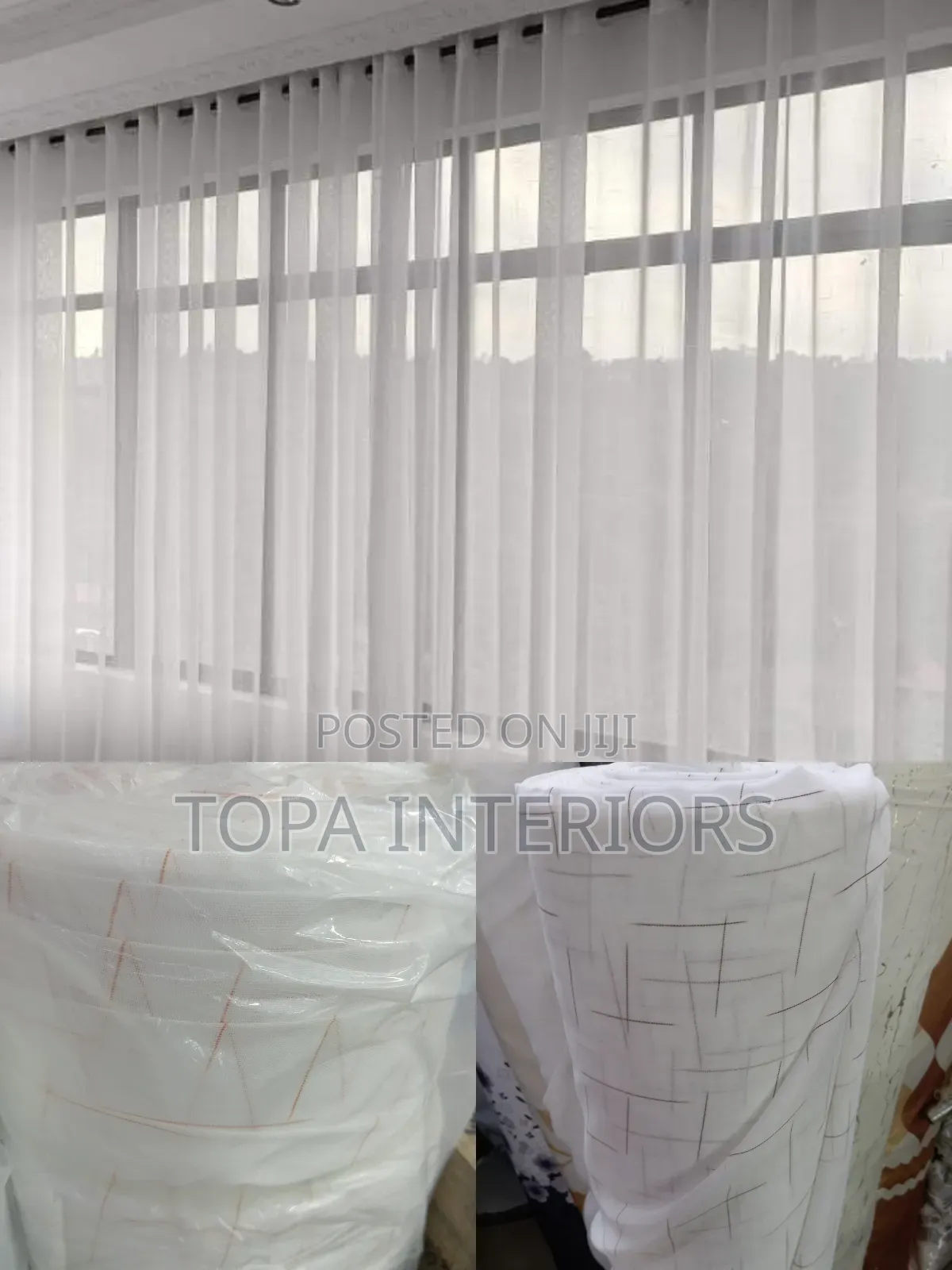 Decoration White Sheers for New House Windows
