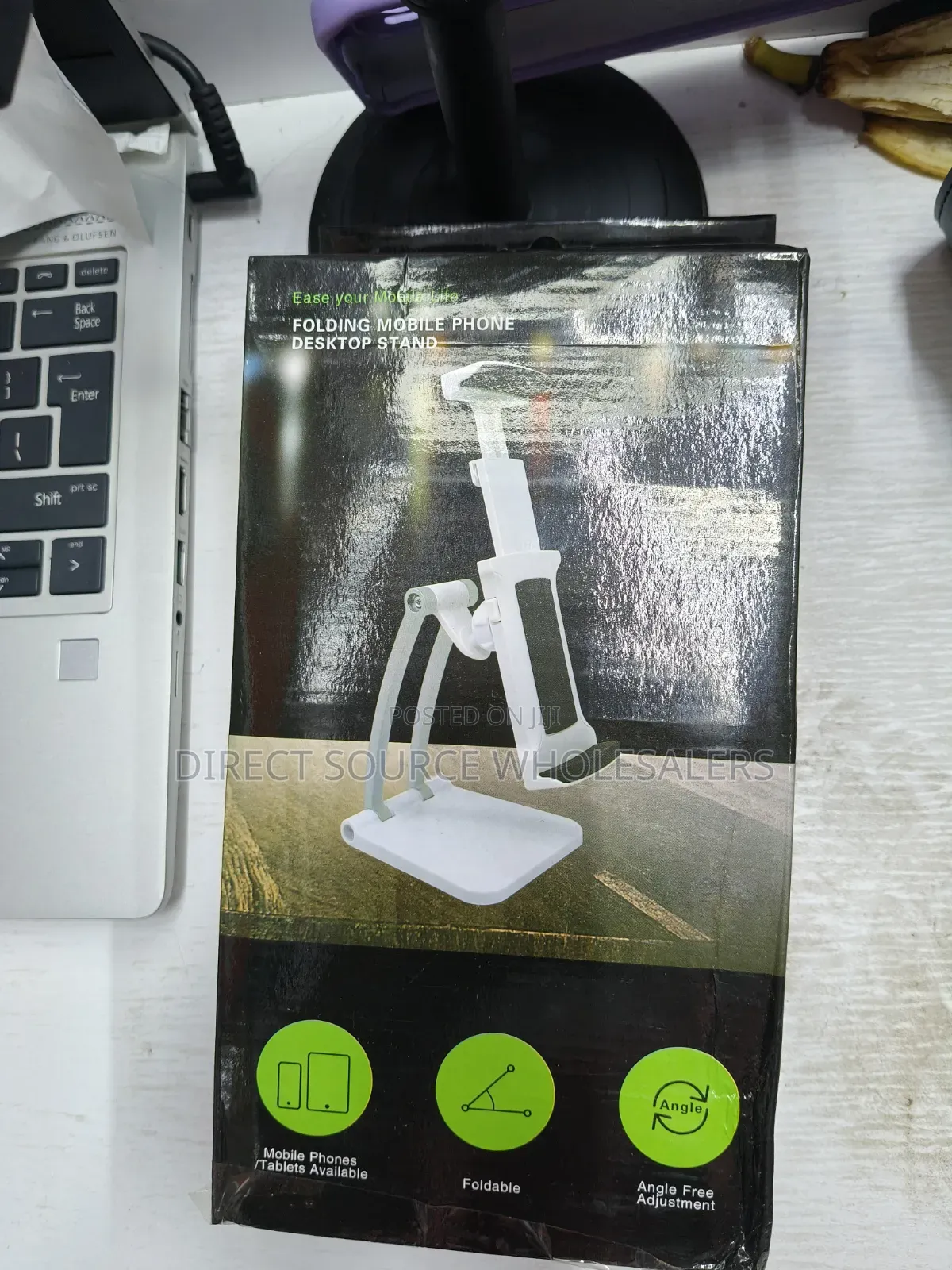 Metallic Phone Tablet Table Stand – Adjustable Desktop Holder