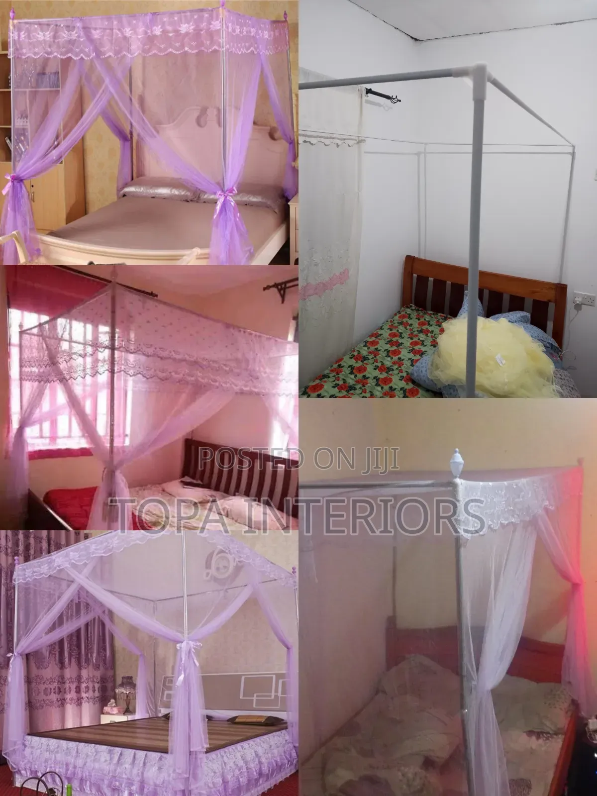 Classic Bed Net Curtain Mesh Mosquito Nets With Four Strong Stands