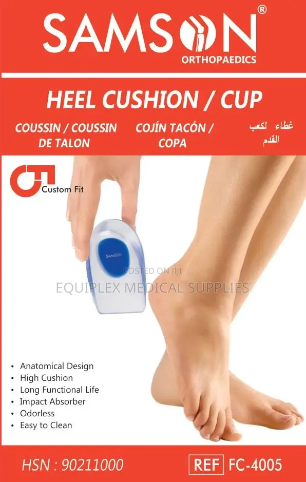 Samson Heel Cushion / Heel Cup (Small, Medium, Large, XL) (Pair)