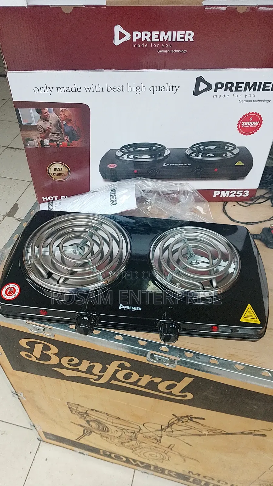 Premier Double Electric Hot Plate.
