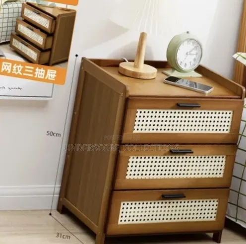 3-Drawer Bedside Cabinet.