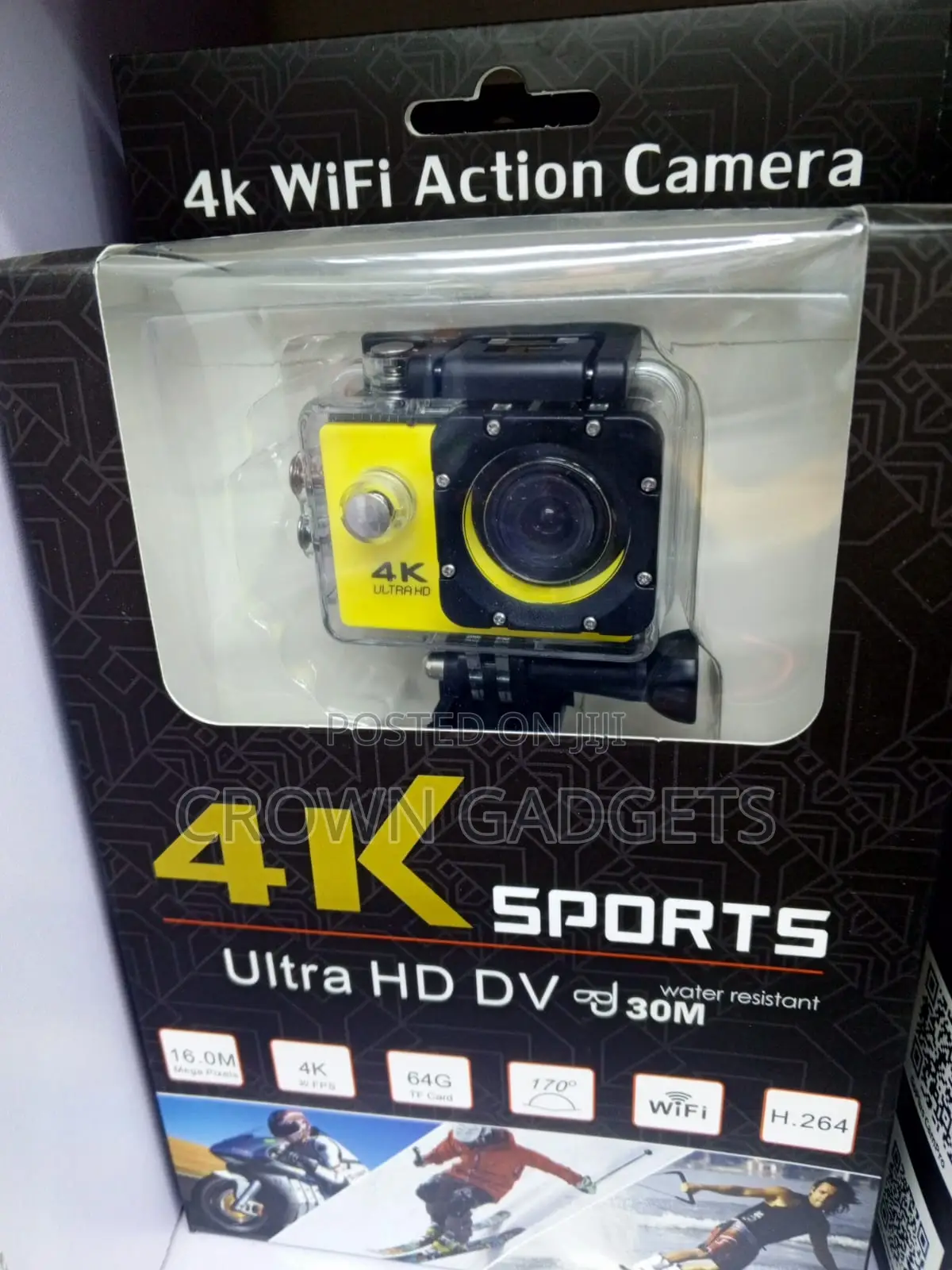 16MP Sports Camera With 170° Lens TF Card Support