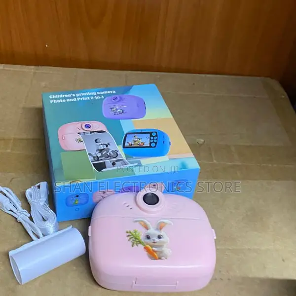 Stylish Vintage High-Quality Photo and Print Children Camera 1080p