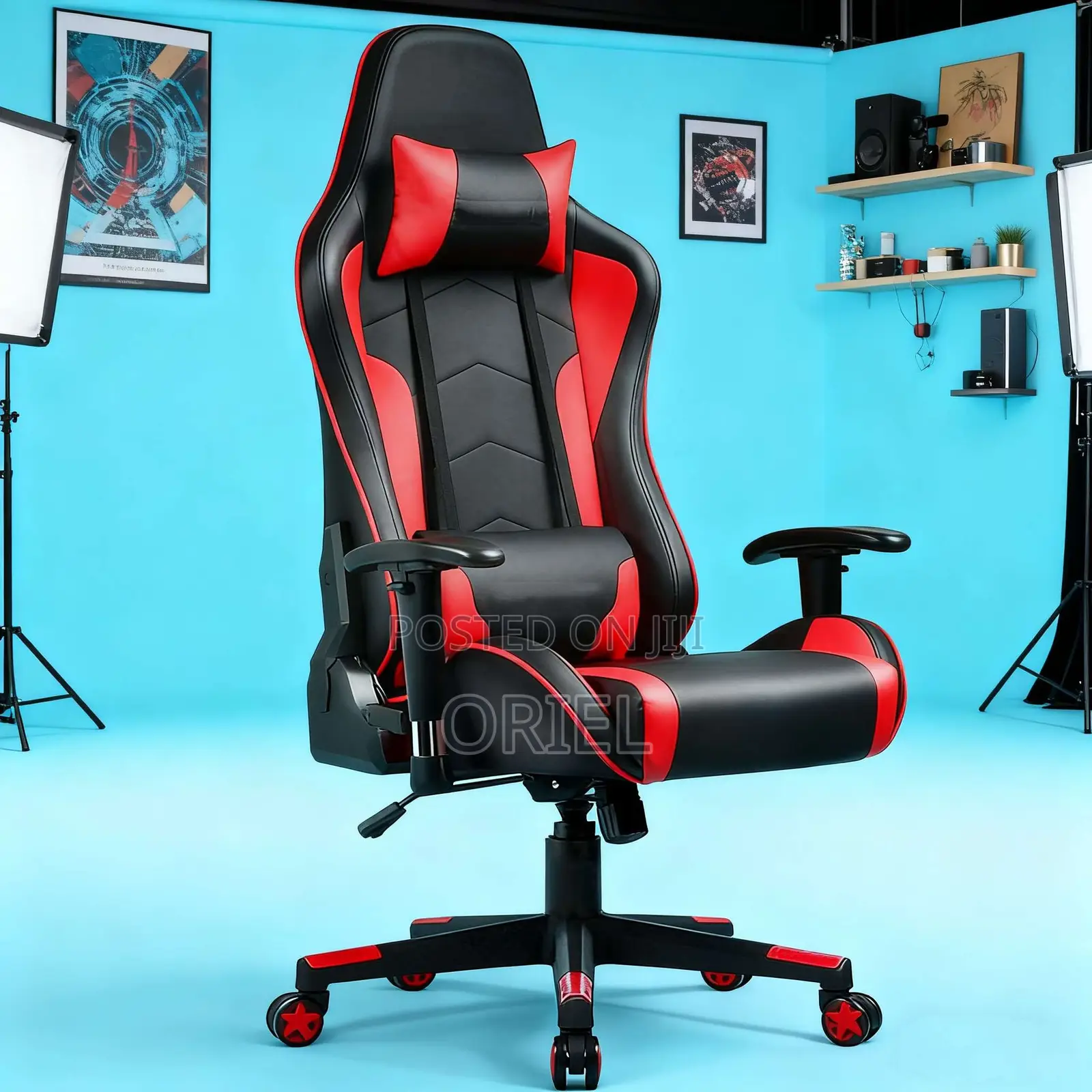 Gaming Chair : Height Adjustable Ergonomic Office Gaming Chair