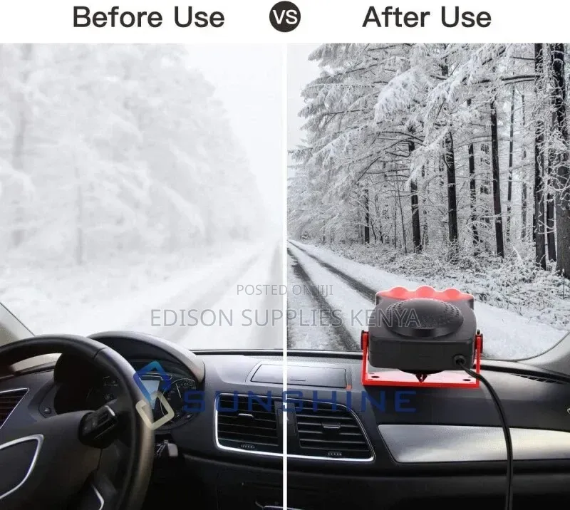Car Windscreen Heater Fan Defroster Window Mist Fog Cooler Hot Cold