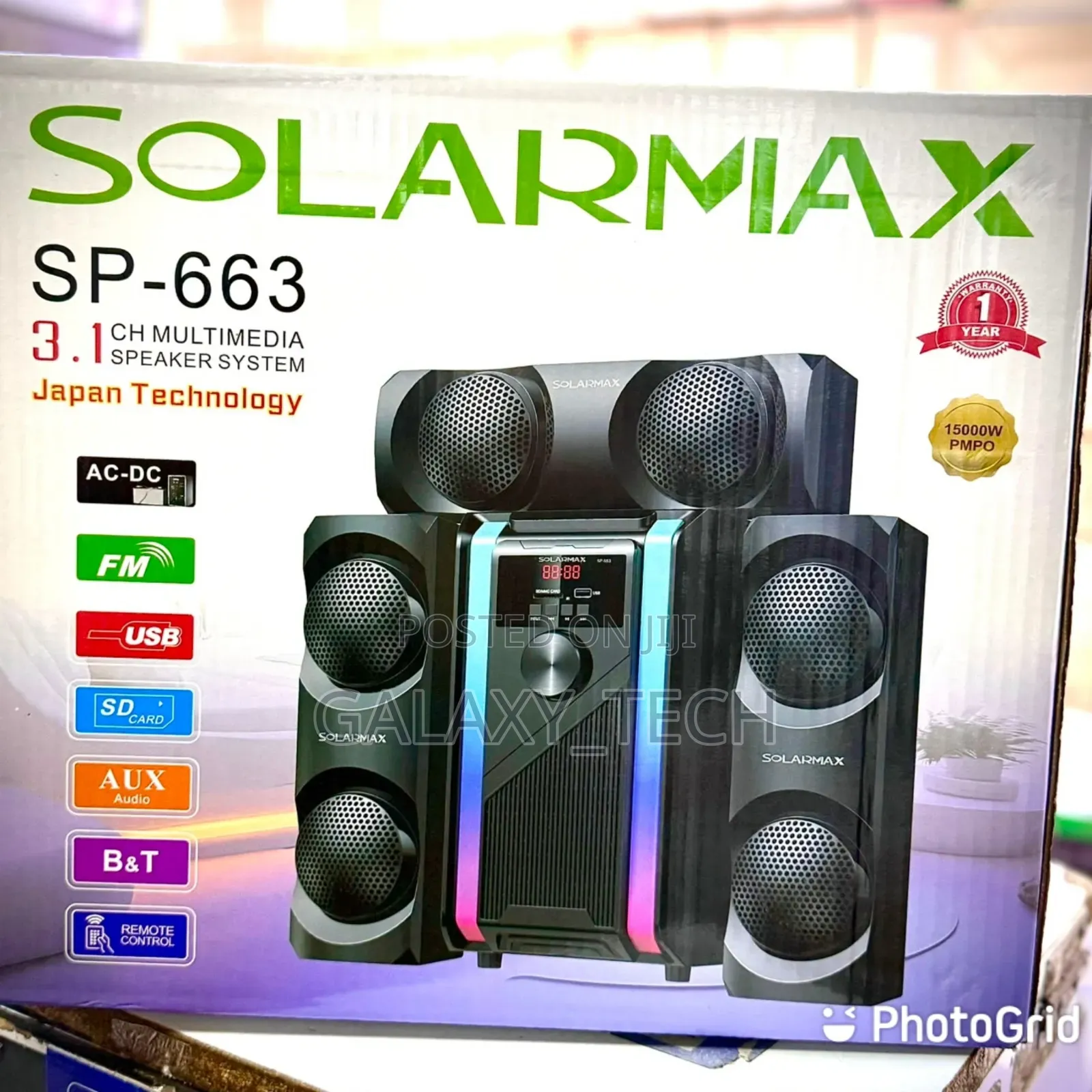 SOLARMAX SP-663 3.1CH Woofer Speaker System