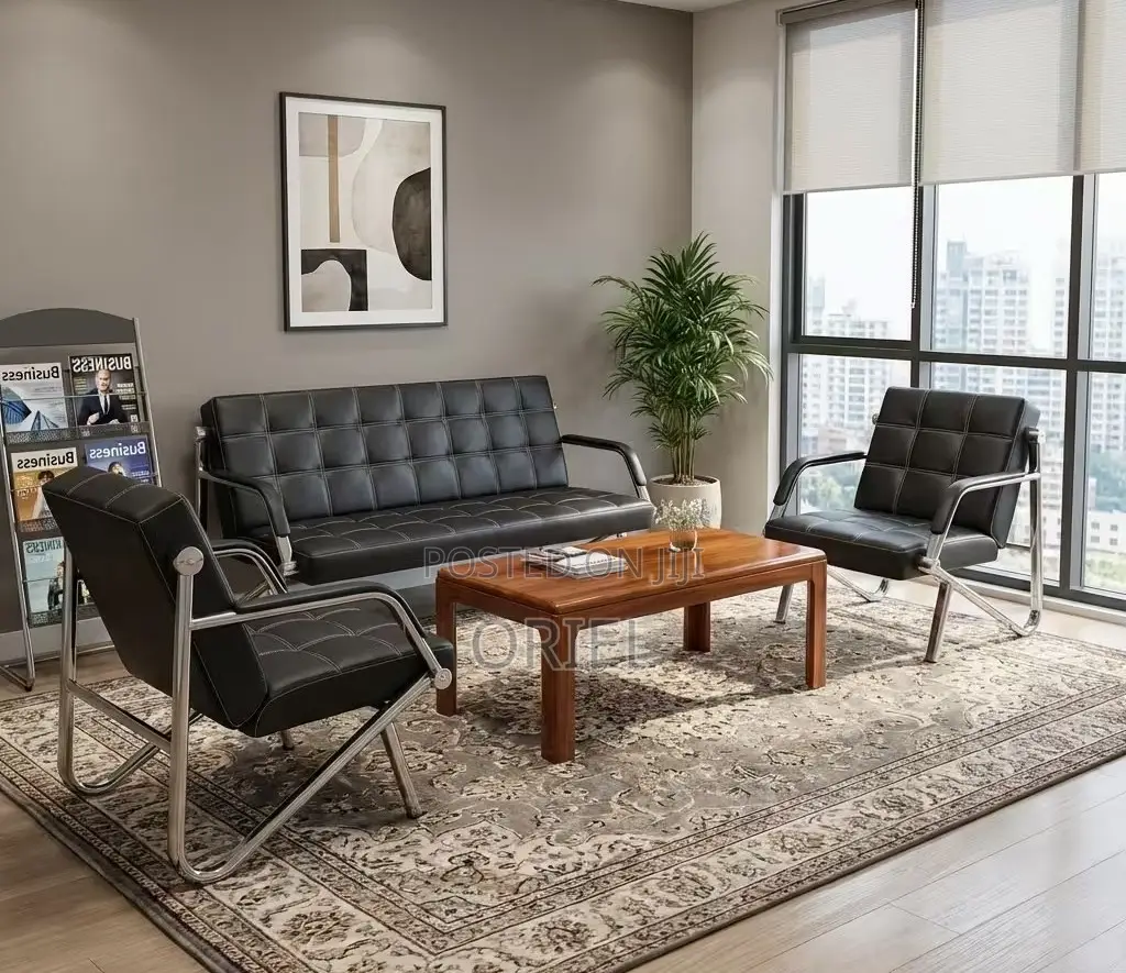 Office Sofa : 5-Seater Reception Guest Sofa