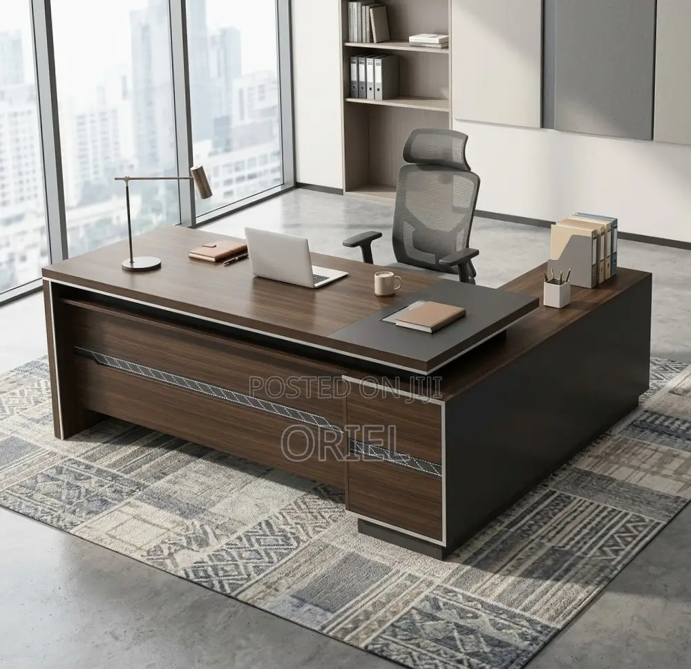 Office Desk : 1800MM Executive L-Shape Director Desk