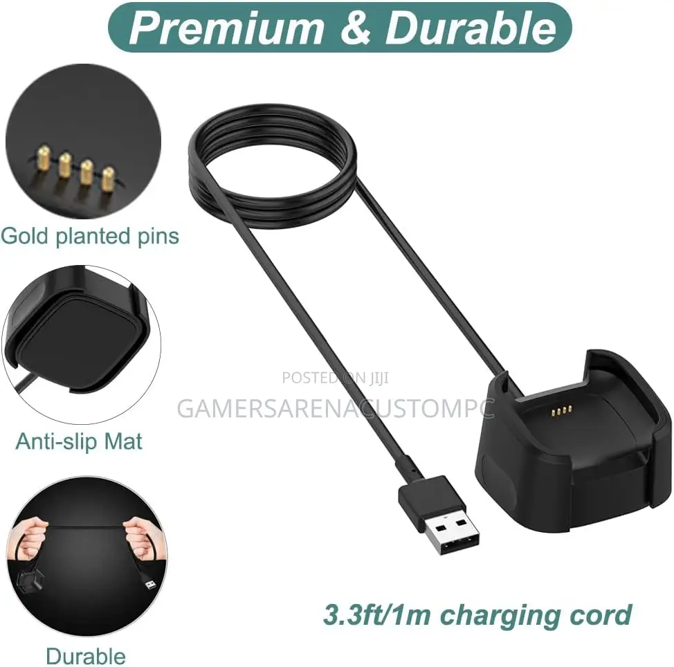 Charger for Fitbit Versa 2 Smartwatch | Replacement Charging Cable