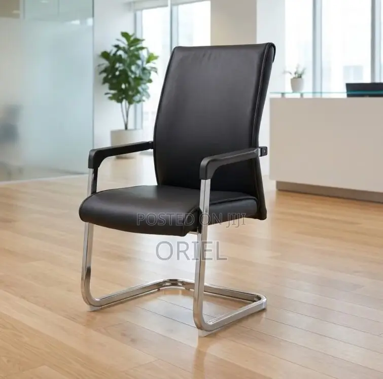 Office Chair : Modern Full Leather Visitor Chair