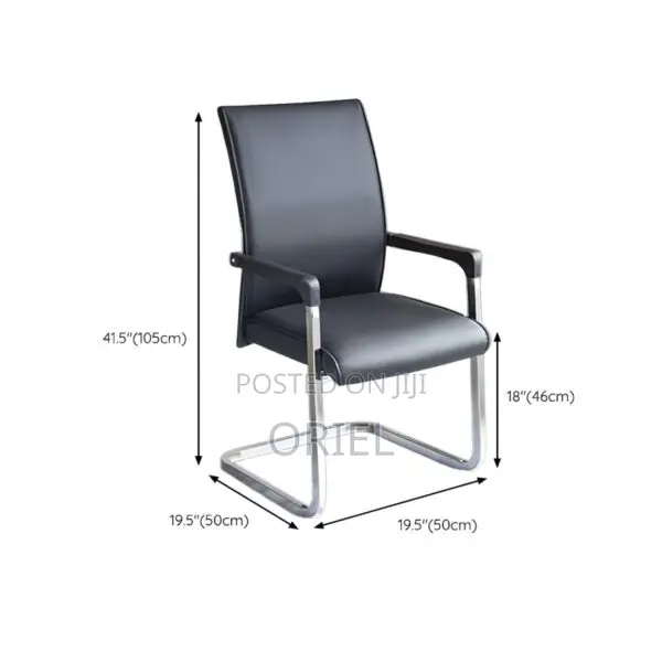 Office Chair : Modern Full Leather Visitor Chair