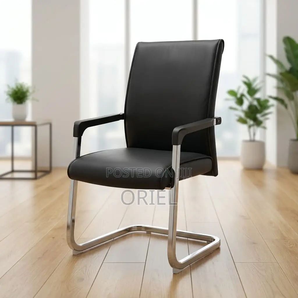 Office Chair : Modern Full Leather Visitor Chair