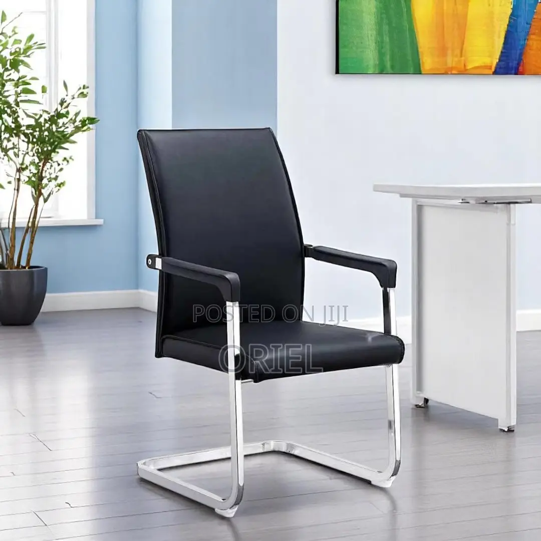 Office Chair : Modern Full Leather Visitor Chair