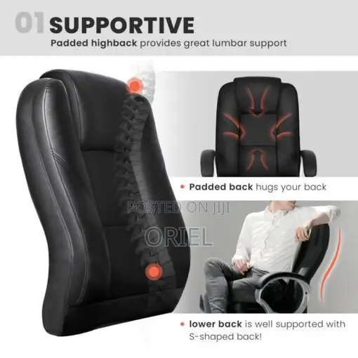 Office Chair : Ergonomic Executive Office Leather Chair