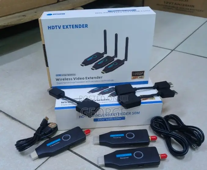 50M HDMI Wireless Video Extender 1080P With Dual Receivers