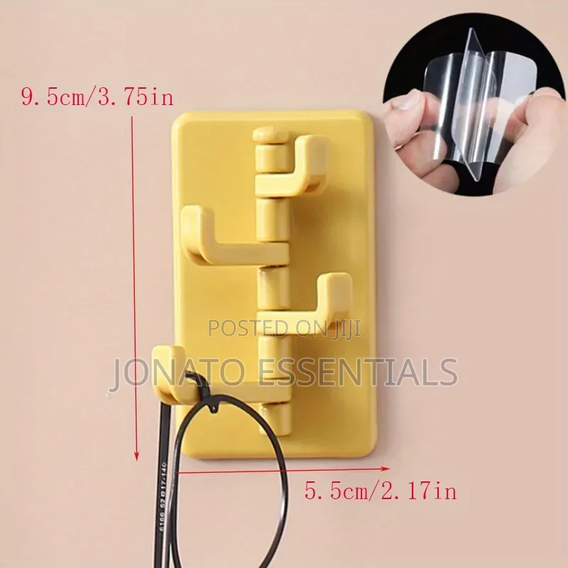Self Adhesive Wall Hooks Heavy Duty Rotating Organizer