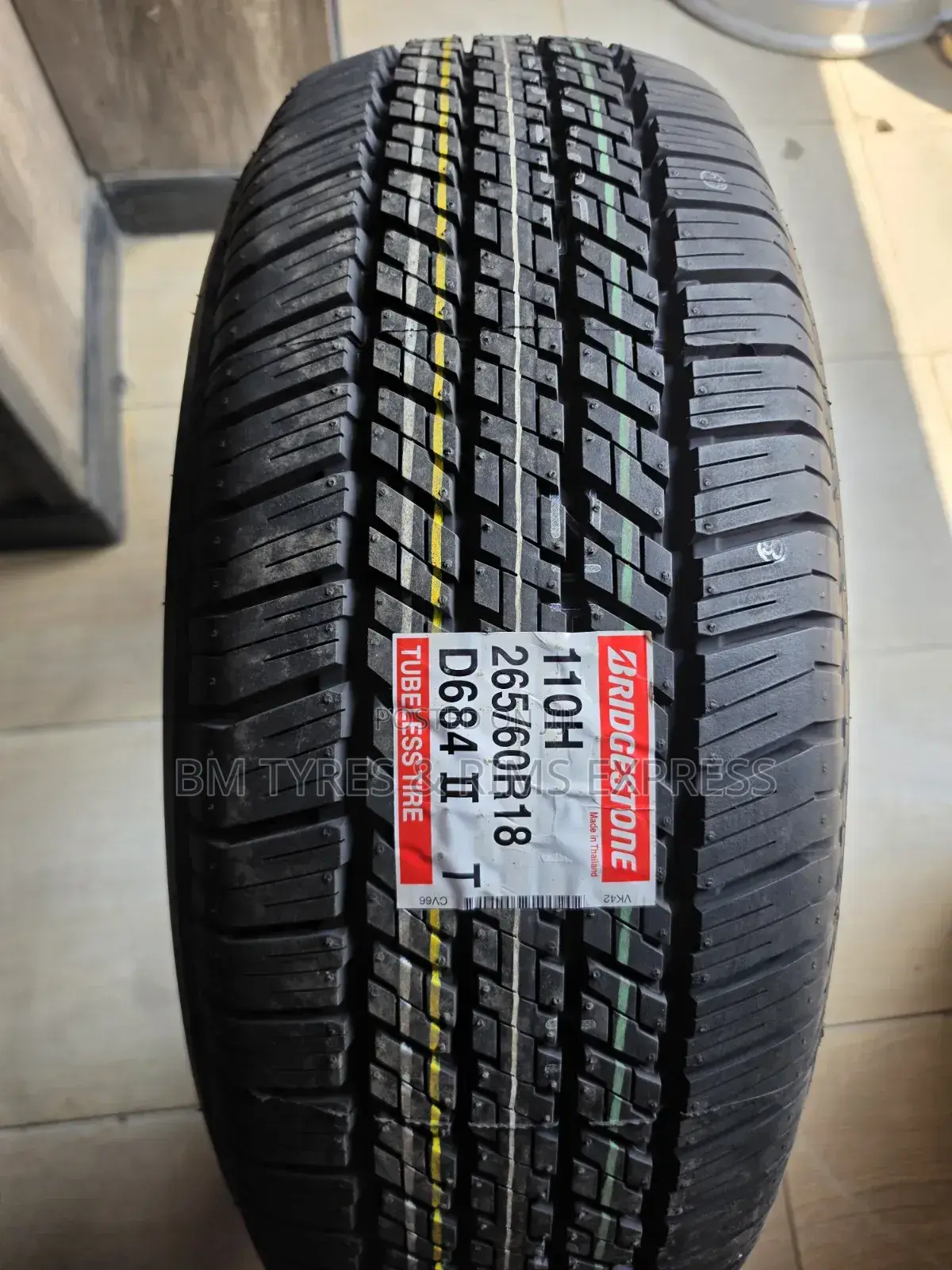 265 /60 R18 Bridgestone Tires (Highway Terrain) Thailand.
