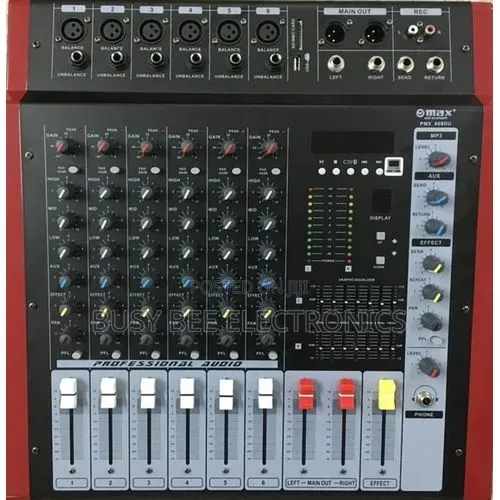 Max 6 Channel Powered Mixer