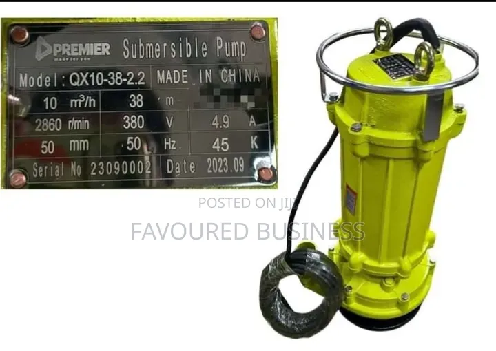 Brand New Submersible Mining Pump 3 HP/ Top Guarantee 3hp 38 Head