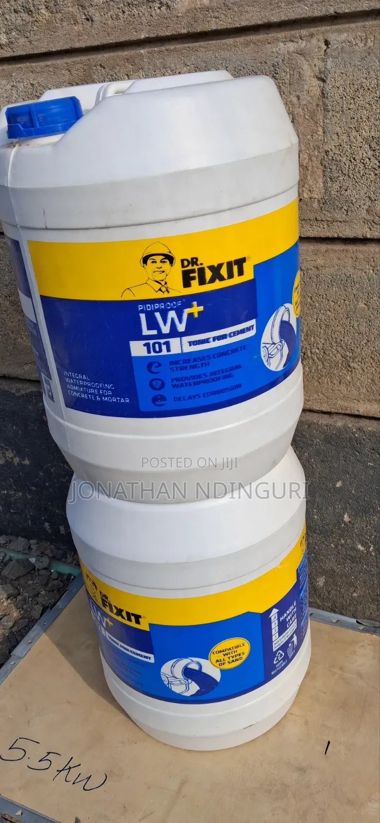 Dr. Fixit Pidiproof LW+ 101 20kg – Concrete Moisture Barrier Admix