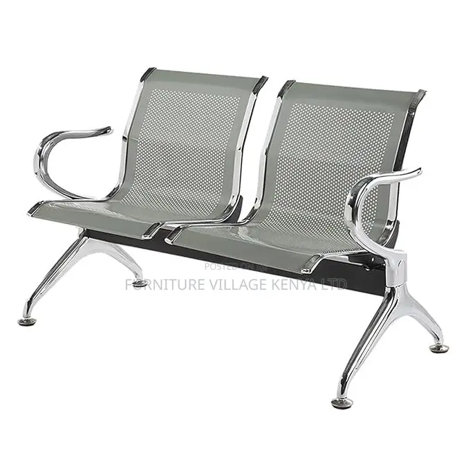 Bench; Sturdy 2 Seater Non Padded Visitor's Reception Bench