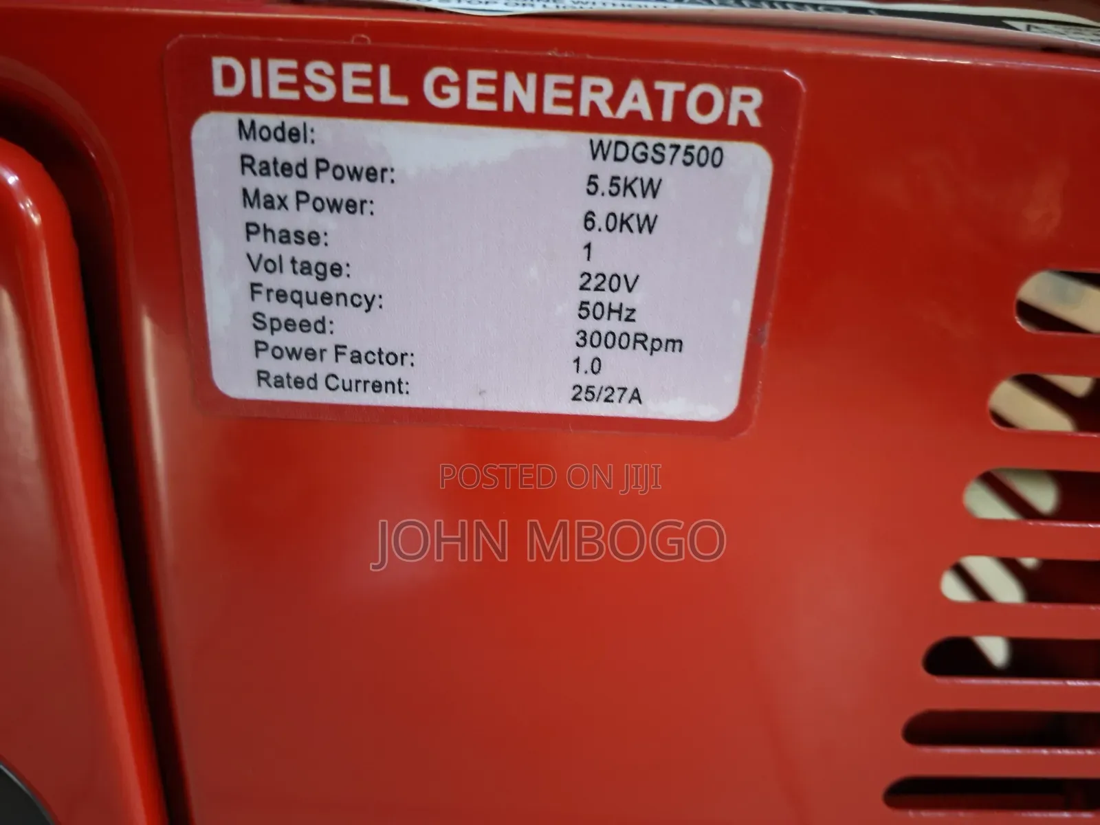 Widsor Diesel Generator -5.5kw