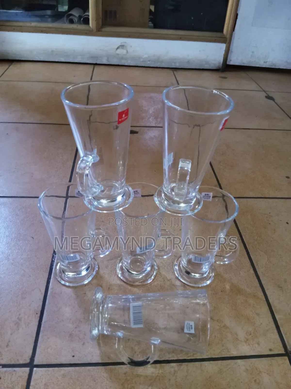 6pc Latte Glass Cup / Coffee Mug Glasss
