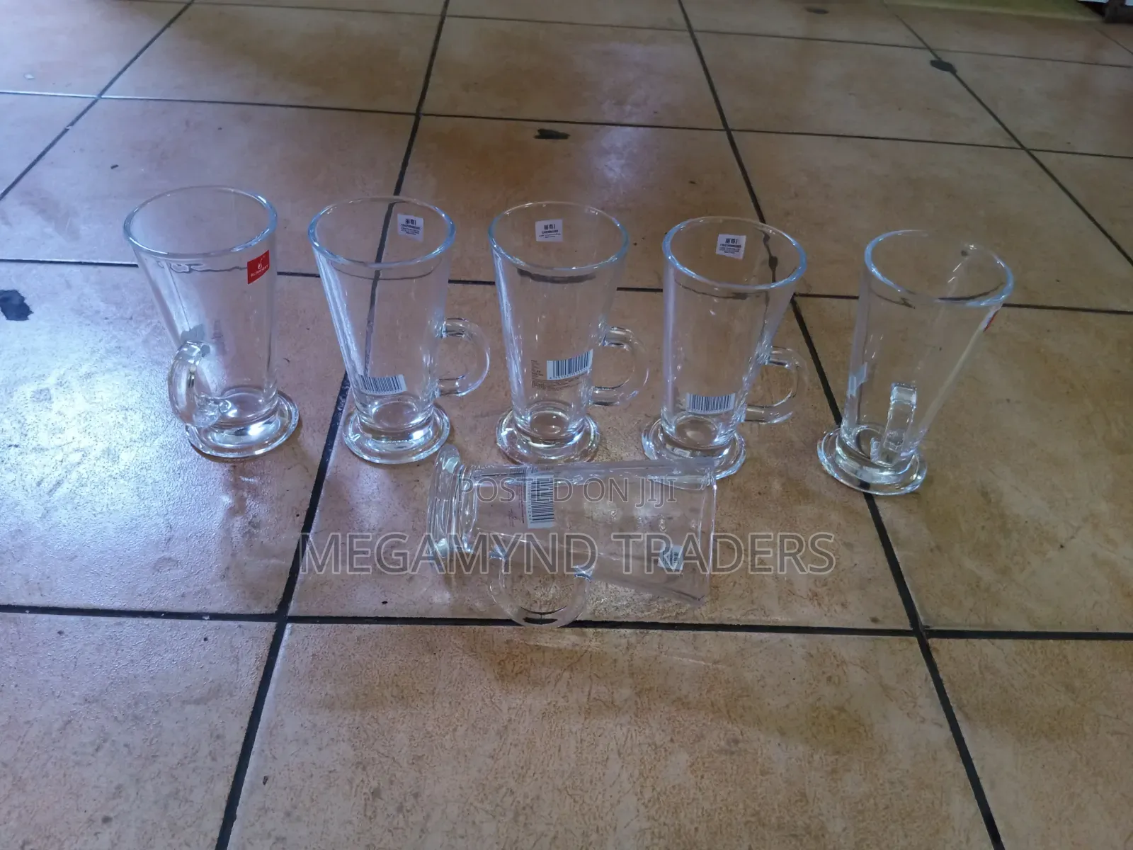 6pc Latte Glass Cup / Coffee Mug Glasss