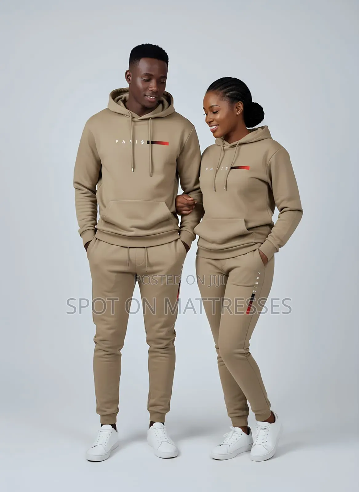 Paris Unisex Tracksuits. Suitable for Couples. Size SMALL - 3XL.
