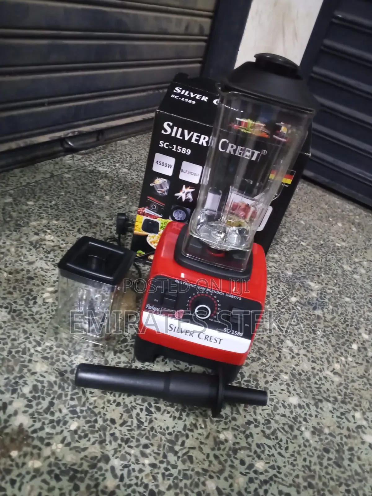 SILVER CREST 2-in-1 Commercial Blender 4500W Plastic Double Jug