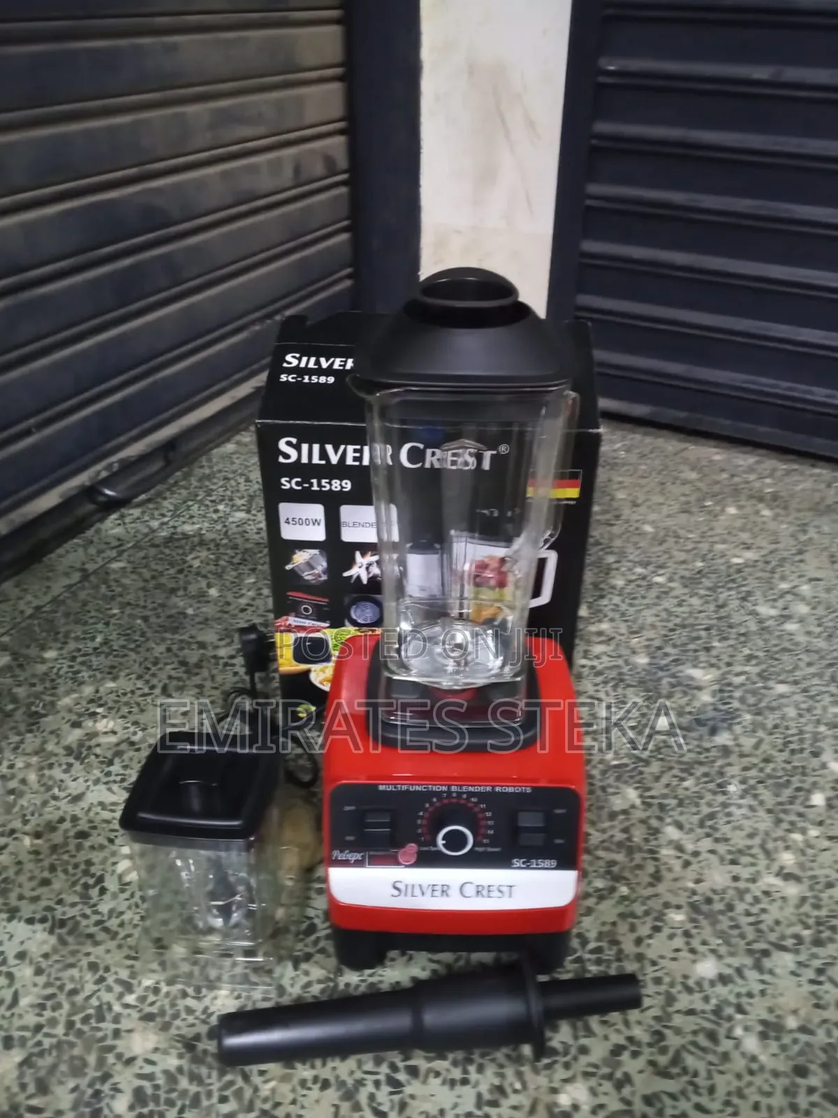 SILVER CREST 2-in-1 Commercial Blender 4500W Plastic Double Jug