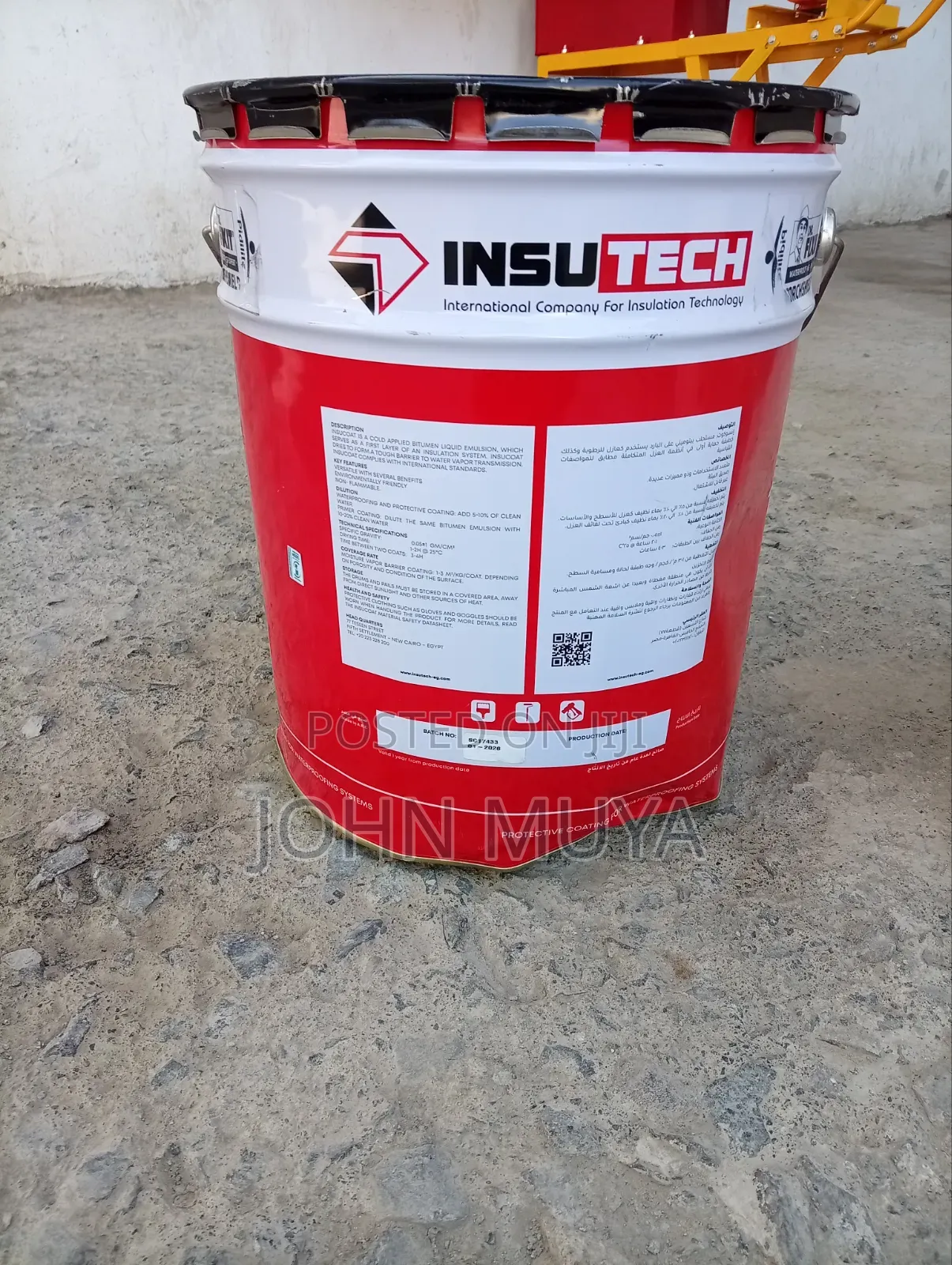 Primer Insucoat/Insutech Water Based Primer for App Membrane