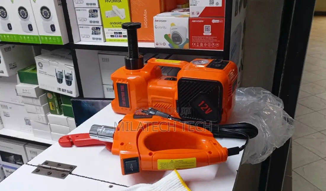 Portable Electric Car Jack and Tire Inflator for All Vehicles