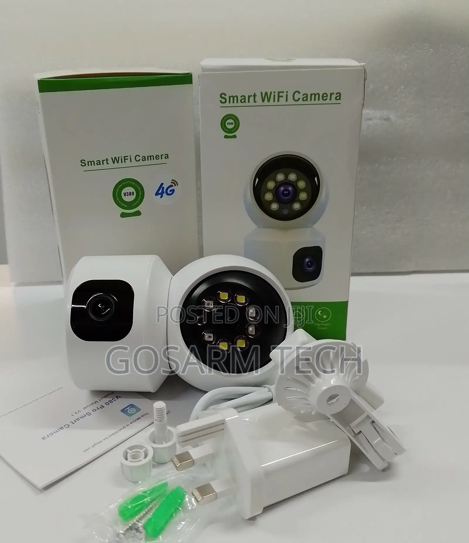 Dual Lens 4G CCTV Camera – V380 Pro Indoor Baby Monitoring System