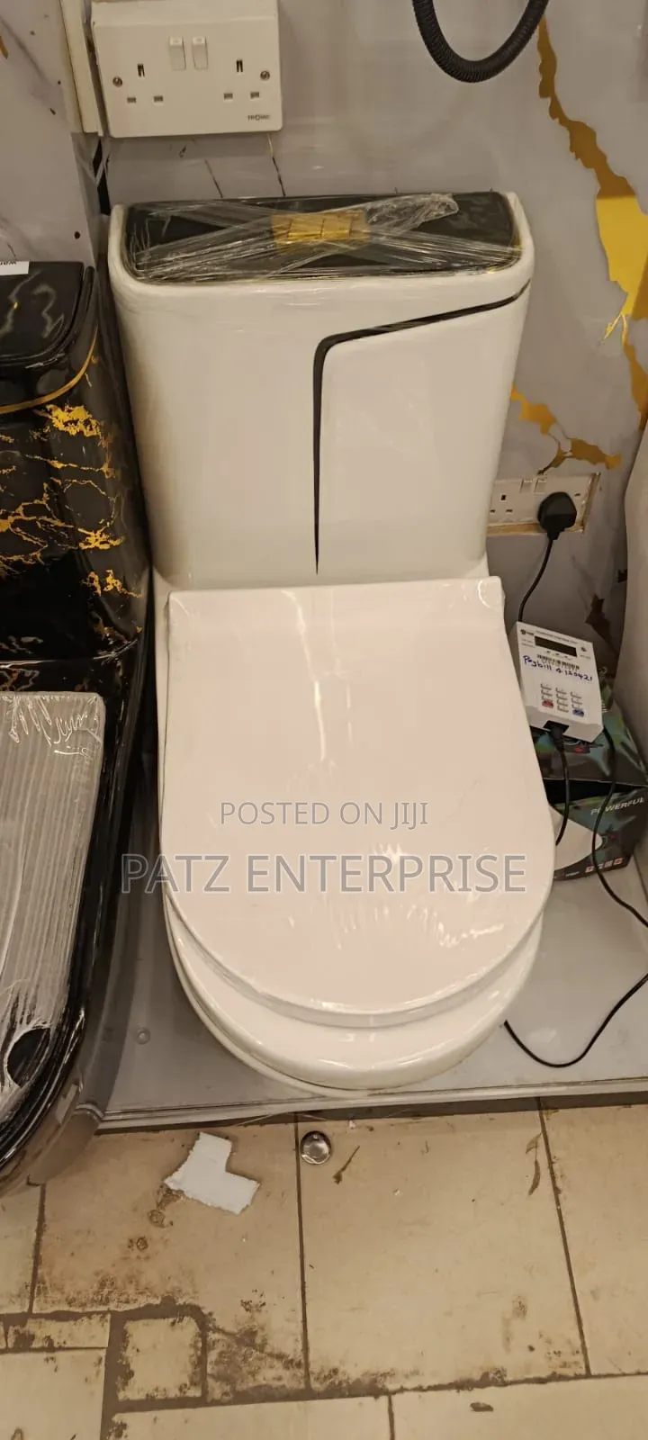 Gold Marble Toilet