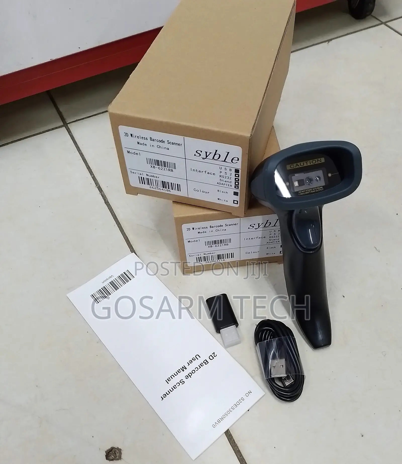 Wireless Barcode Scanner – Rechargeable Handheld QR Code Scanner