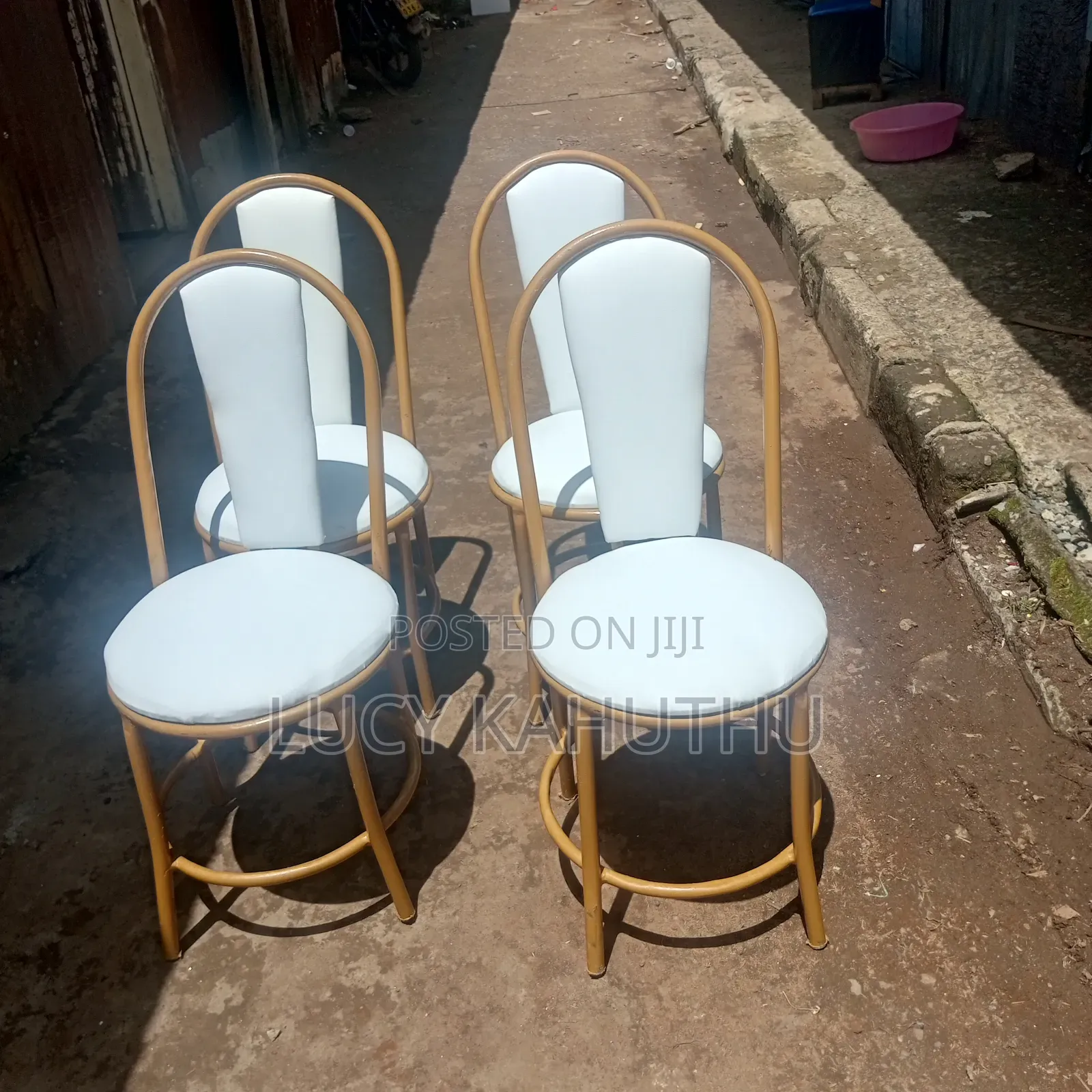 White Set With Powder Coated Finish