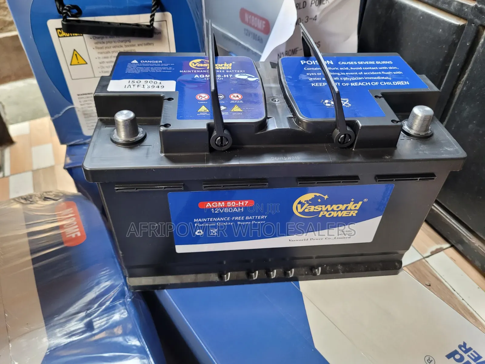Vasworld Din 80 AGM Start - Stop Battery
